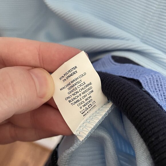 Simply Southern Women L Ice Blue Sporty Preppy Pockets 1/2 Zip Drew Dress NWT - Picture 11 of 12